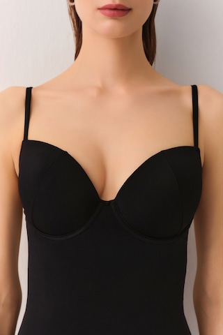 Suwen Dolgulu Balenli Mayo Sbn25745012 Siyah