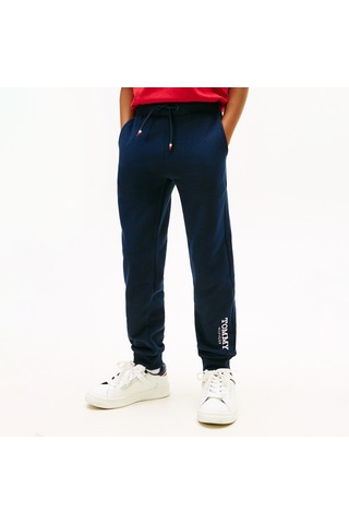Tommy Hilfiger Monotype Print Graphic Çocuk Mavi Eşofman Altı Kb0kb10167 Mavi