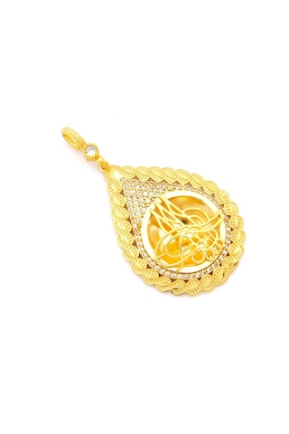 Altın Kaplama Tuğralı Kolye Ucu Tgr-720 Altın