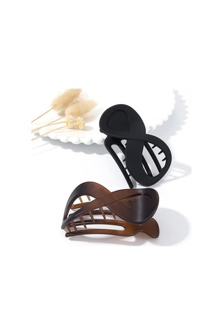 Dofolink Klasik Stilde İki Adet Arka Saç Kapağı, Basit Ve Zarif Görünümü Yükseltir, Kaliteli Saç Tutucu Çok Renkli