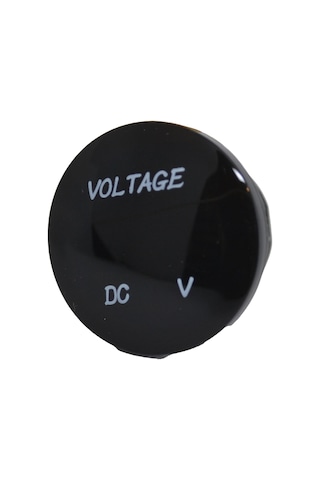 12v 24v Dc Voltmetre Yuvarlak Bombeli