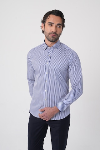 Bisse Uzun Kollu Paşa Yaka Regular Fit Erkek Lacivert Gömlek Gmczg252069 C39 Lacivert