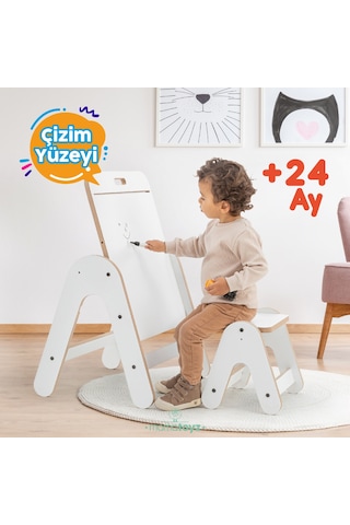 Massam Beyaz Mdf Aktivite Masası Ahşap - Beyaz