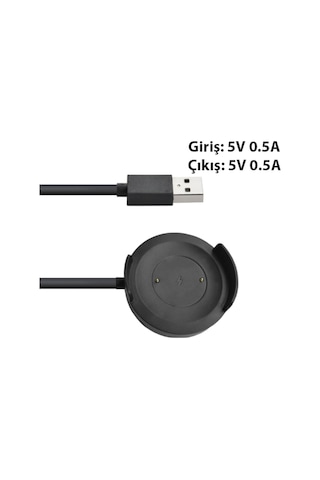 Xiaomi Mi Watch Color Wt06 Usb Şarj Kablosu (212354710)-Siyah