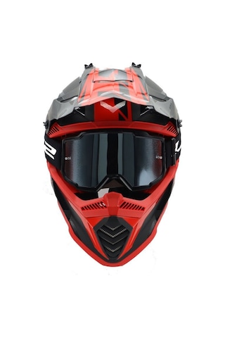 Ls2 Charger Goggles Motokros Gözlük Siyah İridyum Camlı