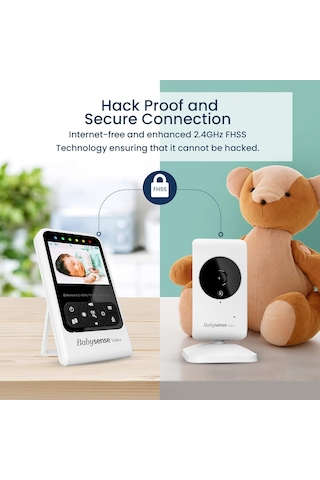 Babysense V24r Video Bebek Monitörü Kamera Ve Ses, Uzun Menzil