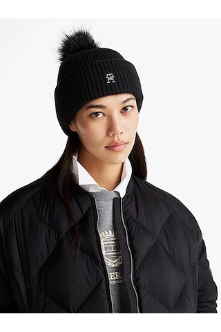 Tommy Hilfiger Tommy Hılfıger Kadın Bere Aw0aw16848-bds Siyah