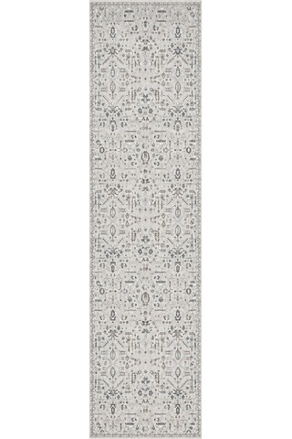 Romans Vizyon 3515 Gri Bej Vintage Desenli Akrilik Yolluk Halısı