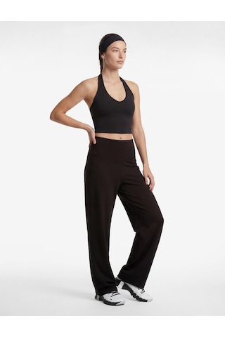 Koton Yüksek Bel Slim Fit İspanyol Paça Spor Tayt Siyah 6sak40132nk