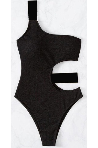 Deep Beach Çizgili Özel Kumaşlı Cut Out Mayo Db200727m 001