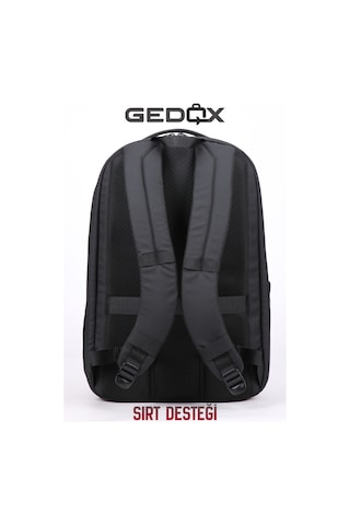 Gedox Siyah Su Geçirmez 25 Litre Geniş Hacimli Seyahat Ve Laptop Sırt Çantası Valiz Tipi Gezi Ve İş Çantası