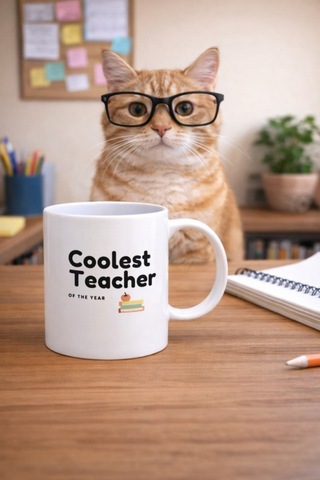 Cool Teacher Kupa Bardak Beyaz