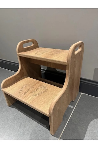 Montessori Basamak Tabure Çocuk Banyo Wc Lavabo Merdiven Yükselti