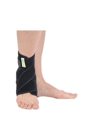 Aşil Tendon Destekli Ayak Bileklik Her Iki Yanında Ve Topuğun Altında Silikon Desteği Sunar Siyah