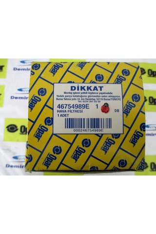 46754989E Hava Filtresi 1,9D/1,9 Jtd.Doblo OPAR