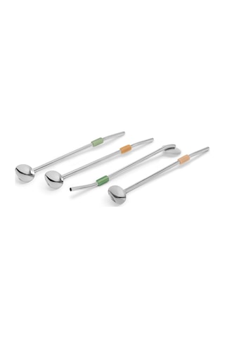İçecek Kaşığı, Pipet Olarak Kullanılabilir, 4 Adet