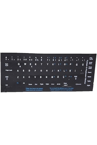 Addıson 300161 Turkce Q Siyah Klavye Stıker