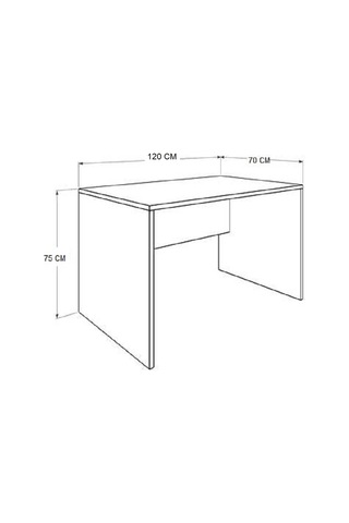 KOBİÇ ÇALIŞMA MASASI 120X70X75CM (BEYAZ) Beyaz