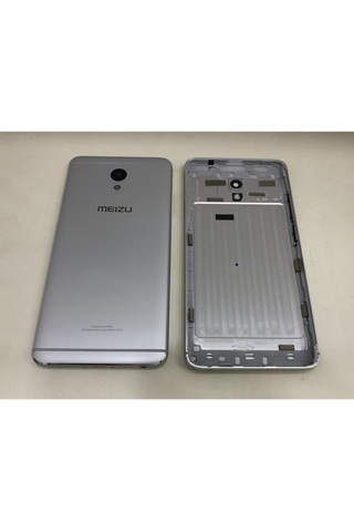 Meizu M5 Note M621h Kasa Arka Kapak Pil Kapağı - Füme - Koyu Gri