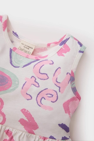 DeFacto Kız Bebek Desenli Kolsuz Yazlık Elbise C0074A525HSER134