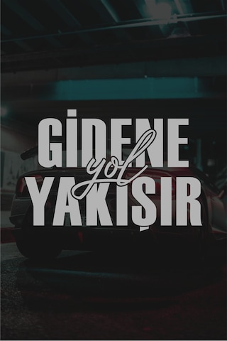 20 X 13 Cm Gidene Yol Yakışır Oto Sticker Araba Cam Yazısı Sticker