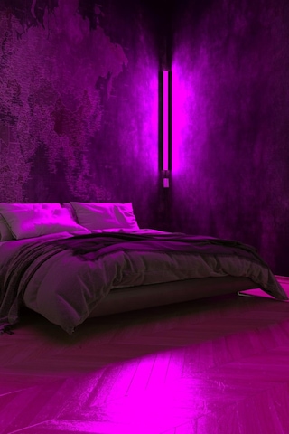 KUMANDALI  Köşe Rgb Led Abajur Aplik Gece Lambası Siyah