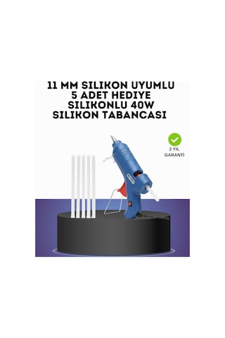 Hepsi 40w Sıcak Silikon Tabancası 5 Silikon Hediyeli Dayanıklı Tasarım Najmaddin
