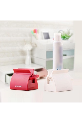 Beyaz Banyo Aksesuarları Seti Haddeleme Diş Macunu Sıkacağı Tüp Diş Macunu Diş Macunu Sıkacağı Dağıtıcı Yaratıcı Diş Macunu Tutucu Beyaz