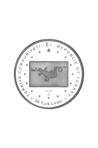 Hun Devleti - Türk Devletleri Serisi No:01 Gümüş Hatıra Parası