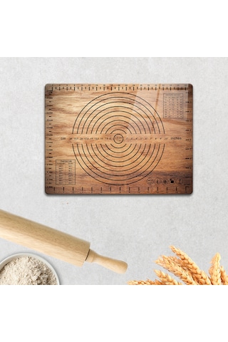 Cam Hamur Açma Matı Ahşap Görünümlü 30cm X 40cm