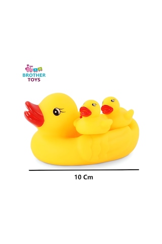 Banyo Ördeği Oyuncak Anne Ördek Ve Yavruları 4'lü Set 10 Cm.
