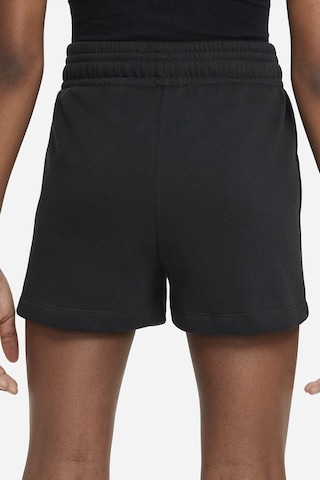 Nike Sportswear Girls Shorts Black Pamuklu Kız Çocuk Şortu Siyah Siyah