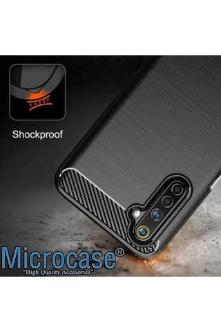 Microcase Realme 6 Pro Brushed Carbon Kilif 438851138