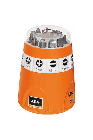 AEG Bits Uç Seti 10 Parça 1/4 Matkap Vidalama Ucu Seti 25 mm