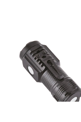 Panther Pt-8433 Usb Şarjlı El Feneri Siyah