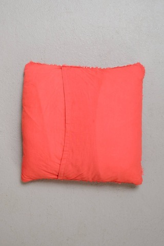 Peraluna Foam Pıllow Şifon Şerit Triko Yastık Kılıfı 45x45 Cm Koral - Koral