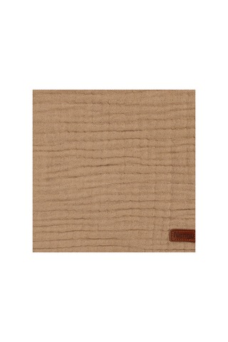 Unisex Kahve Püsküllü 4 Kat Battaniye 80x120 Çok Renkli