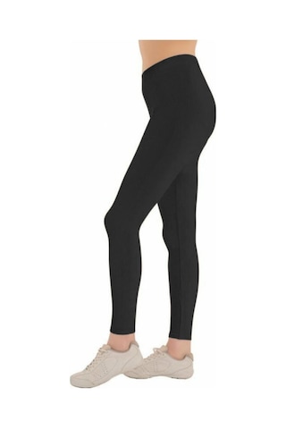 Crozwise Kadın Tayt Fitilli Simless 3168-siyah