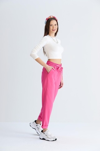 Sortie Collection Neva Model Pantolon Fuşya-fuşya Fuşya
