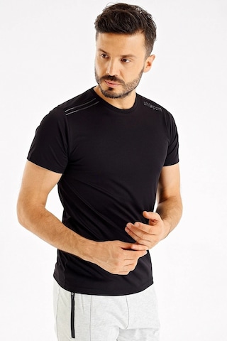 Uhlsport Erkek Günlük T-shirt Kevin M 3202110 Siyah