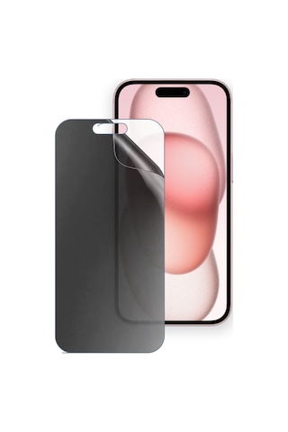 Apple iPhone 15 Uyumlu Ön Yüzey Hayalet Privacy Hidrojel Ekran Koruyucu 21760793