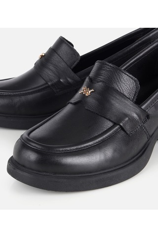 Hotiç Kadın Deri Siyah Yumuşak Dokulu Topuklu Klasik Loafer 01ayh331930a100 01ayh331930a100