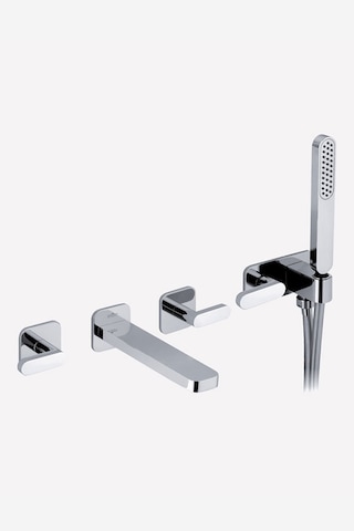 İtalyan Webert Living El Duşlu Ankastre Banyo Bataryası Krom