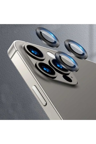 Apple Uyumlu iPhone 13 Pro Zore Cl-04 Kamera Lens Koruyucu Siyah