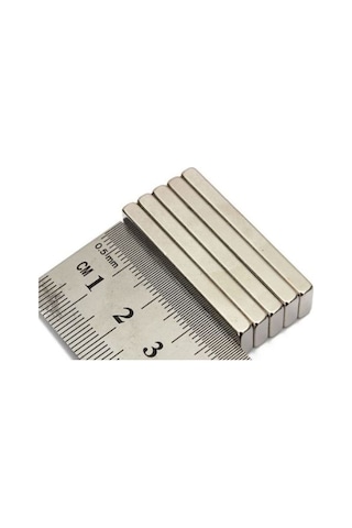 5 Adet 40Mm X 10Mm X 5Mm Köşeli Güçlü Neodyum Mıknatıs