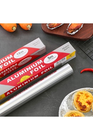 Symbee Ev Fırını Ve Barbekü İçin 5 Metre Lüx Alüminyum Folyo Kağıdı - Kutu Paketli, Kullanıması Kolay, Dayanıklı, Ev Kullanıma Uygun Çok Renkli