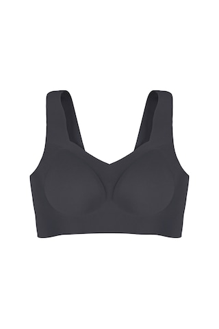 Balensiz Lazer Dikişsiz Çıkarılabilir Pedli Kalın Askılı Görünmez Sütyen Siyah