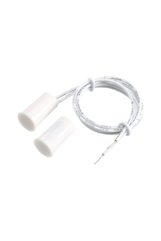 Rc-33 Nc Gömme Kablolu Güvenlik Pencere Kapı Kontak Sensörü Alarm Manyetik Saz Anahtarı Beyaz - 6 Set