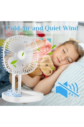 Elektrikli Taşınabilir Masa Fanı Pil Kumandalı Fan Fanı Sessiz Usb Fişi Kişisel Fan Yatak Odası Beyaz Ek9sey Var Ayaklı Beyaz 5 Adetten Az