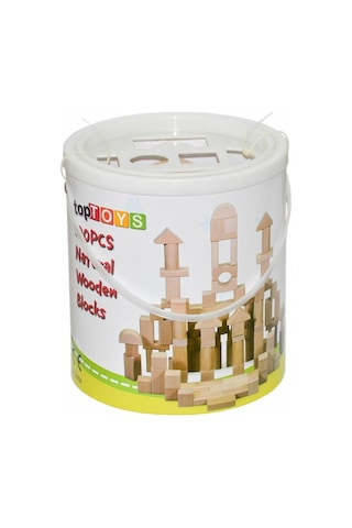 CS-8831 Natural Ahşap Blok Seti 100 Parça -Chiva